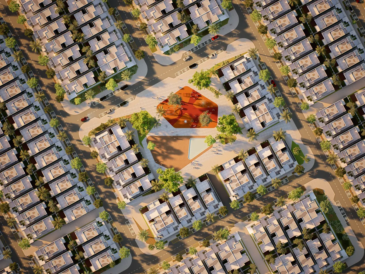 Villa adaları ve avlu düzeni